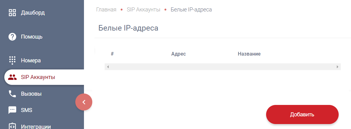 ЛК Плюсофон - Белые IP-адреса